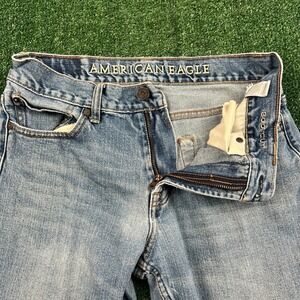 American Eagle Bootcut Men's 32x28" Blue Jeans Relaxed Fit Western Cowboy
